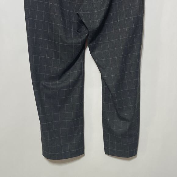 J. Jill Pants Women's 18 Petite Gray White Striped Knit Chino Straight Leg Pants - Picture 6 of 10